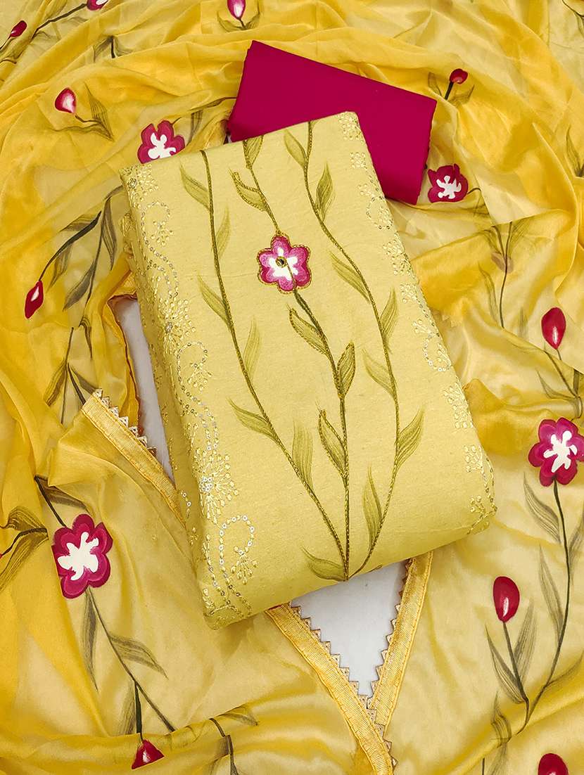women embellished unstitched suit