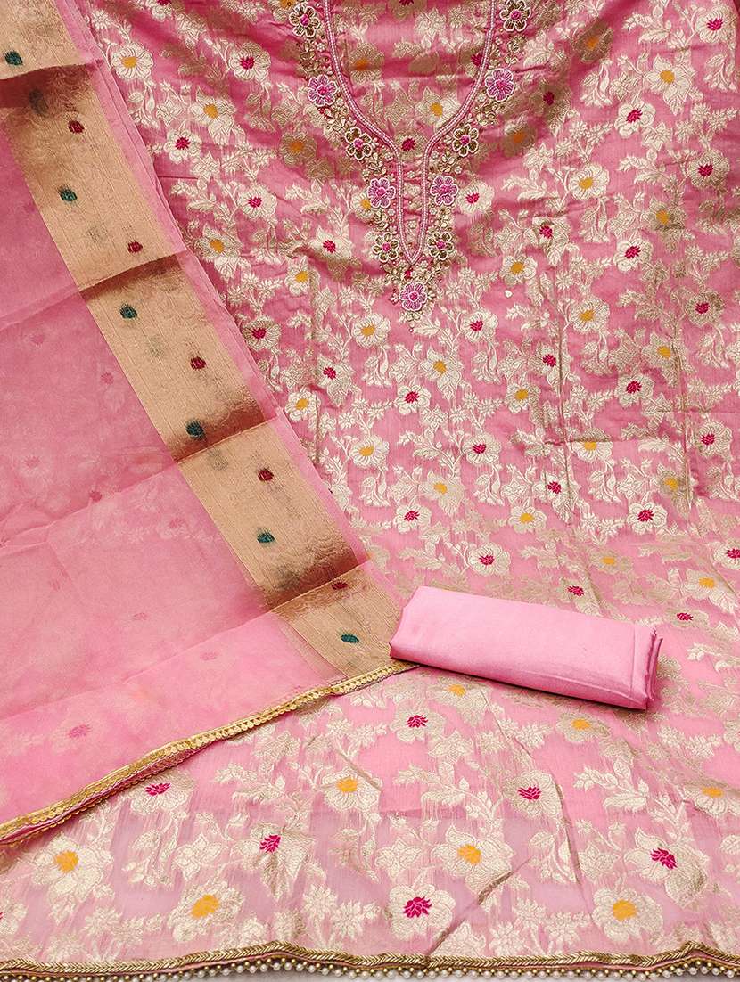 women embellished unstitched suit - 21507289 -  Standard Image - 2