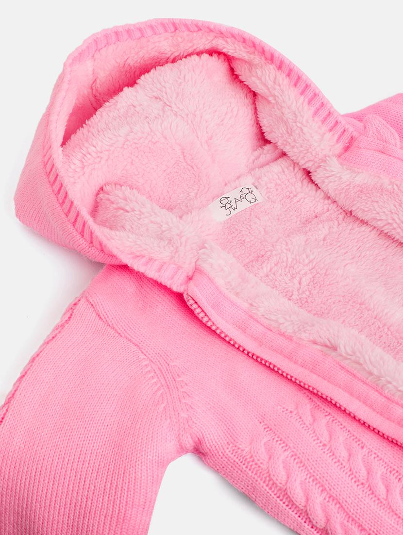 girls pink cotton sweater - 21507428 - Standard Image - 2