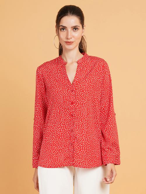 women printed long sleeves regular shirt - 21507497 -  Standard Image - 0