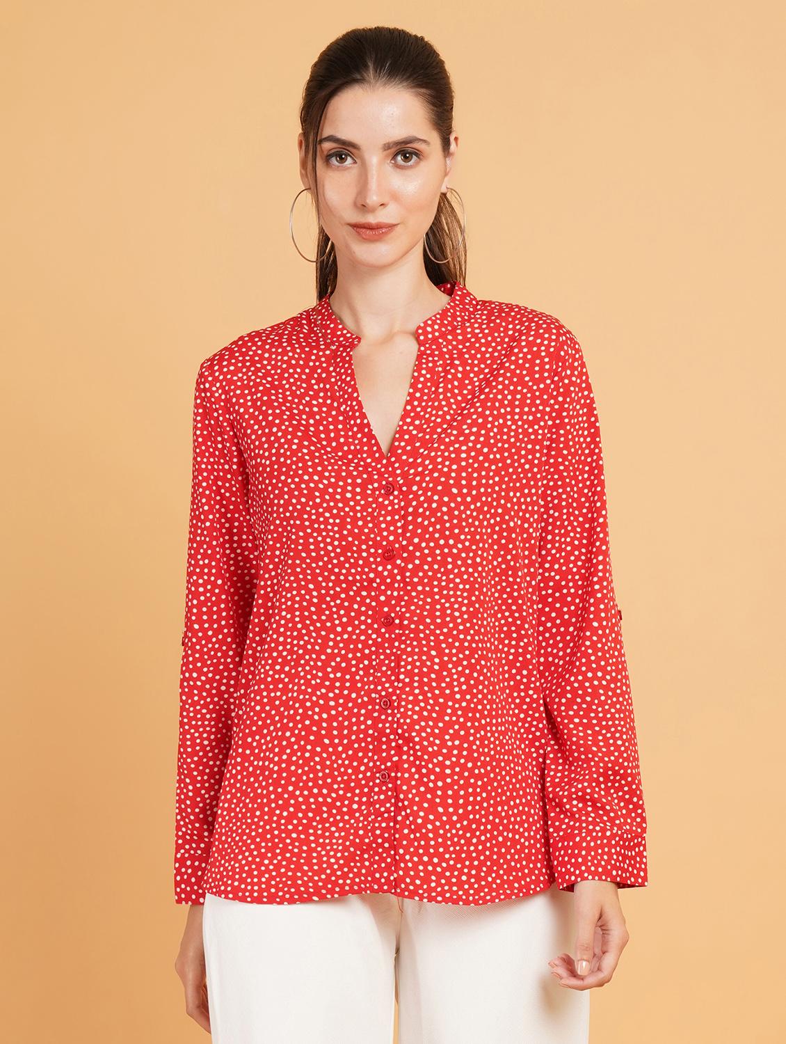 women printed long sleeves regular shirt - 21507497 -  Zoom Image - 0