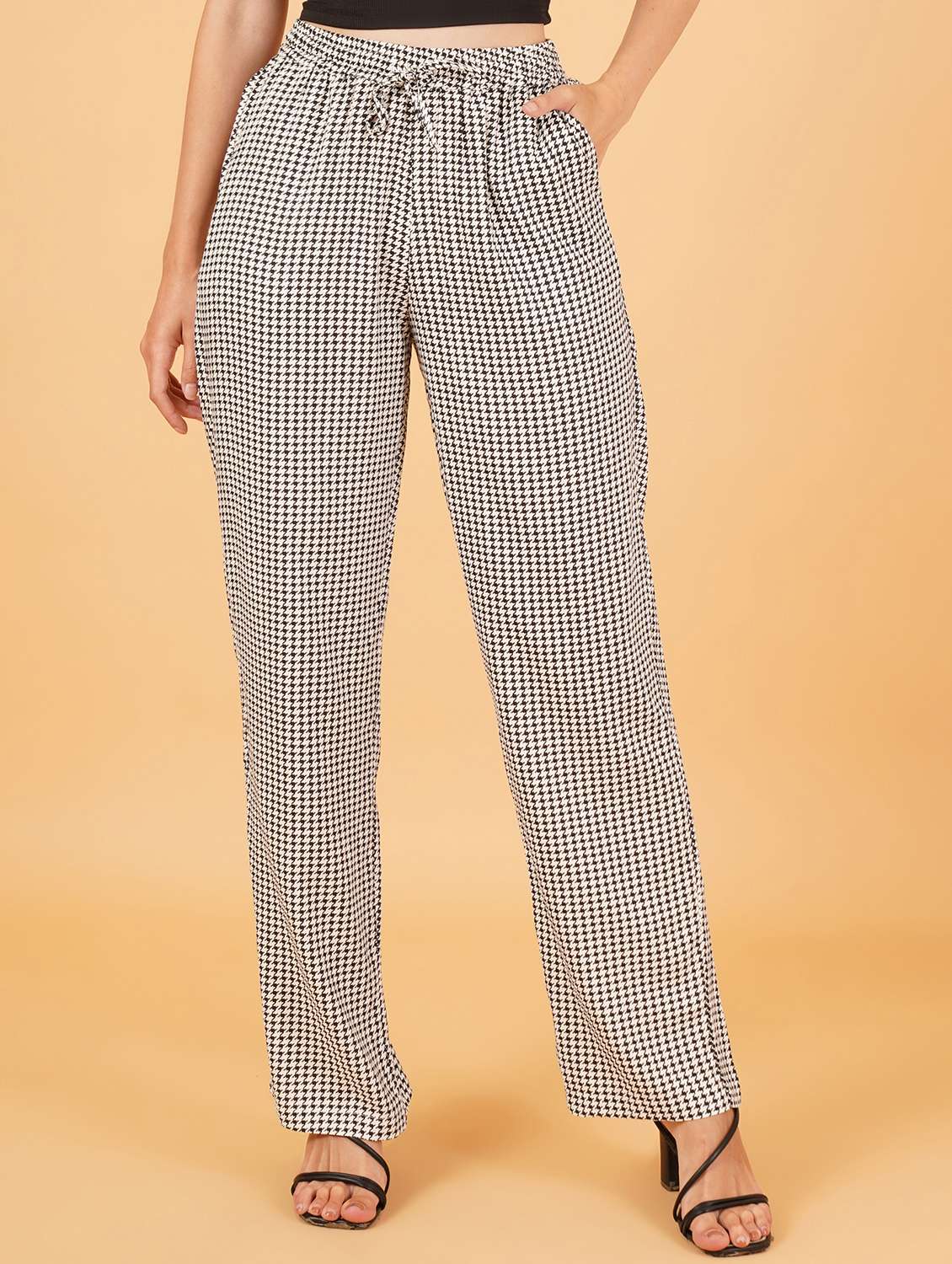 women black viscose palazzo - 21507618 -  Zoom Image - 0