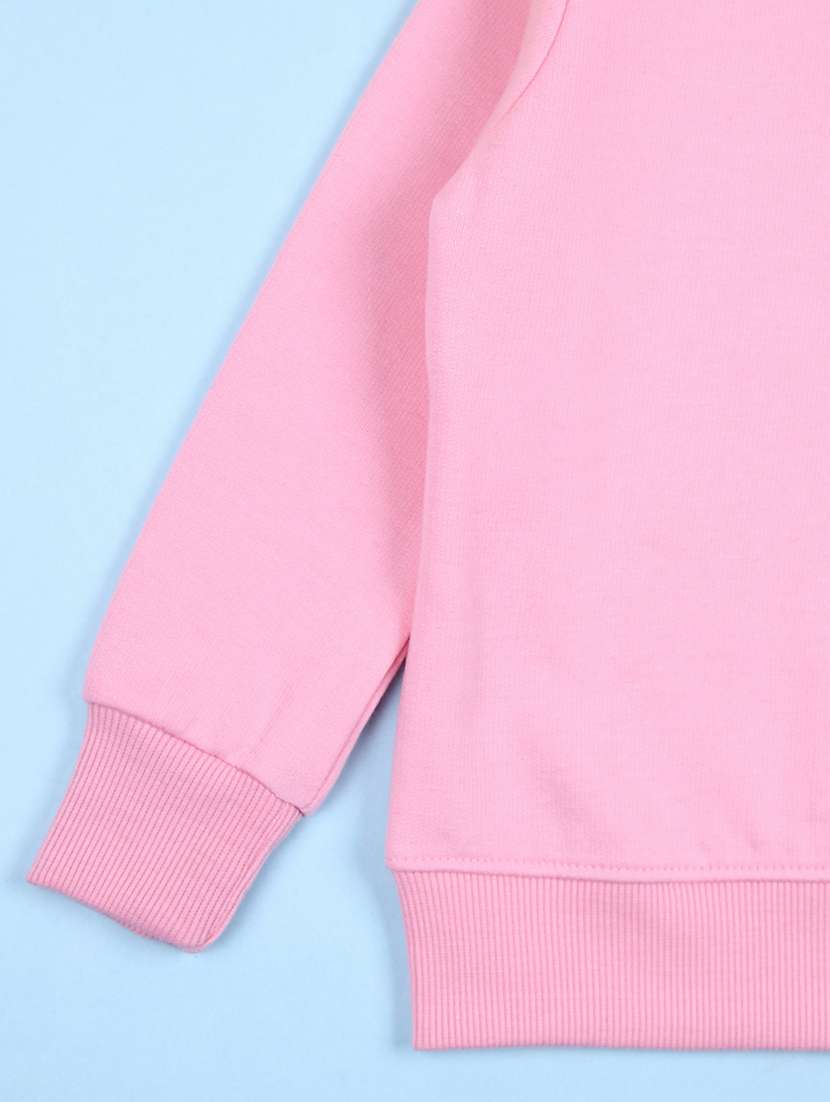 girls solid round neck sweatshirt - 21507668 -  Standard Image - 2