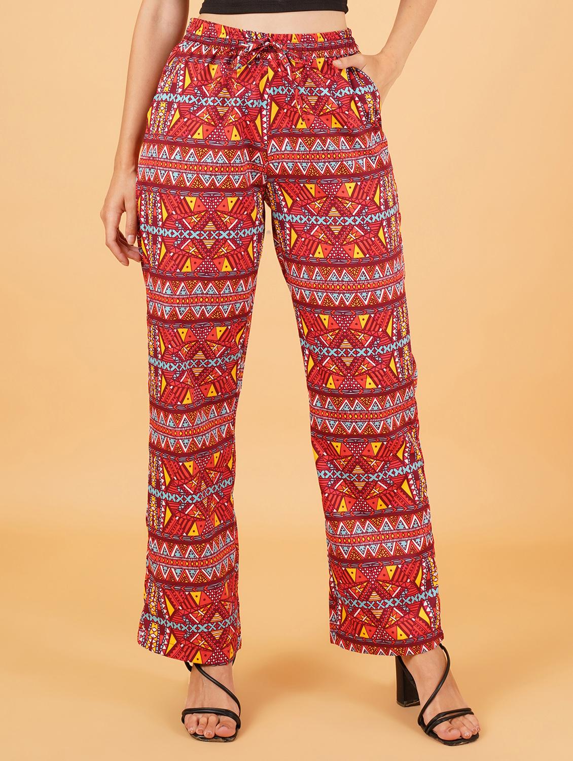 women maroon polyester palazzo - 21508288 -  Zoom Image - 0