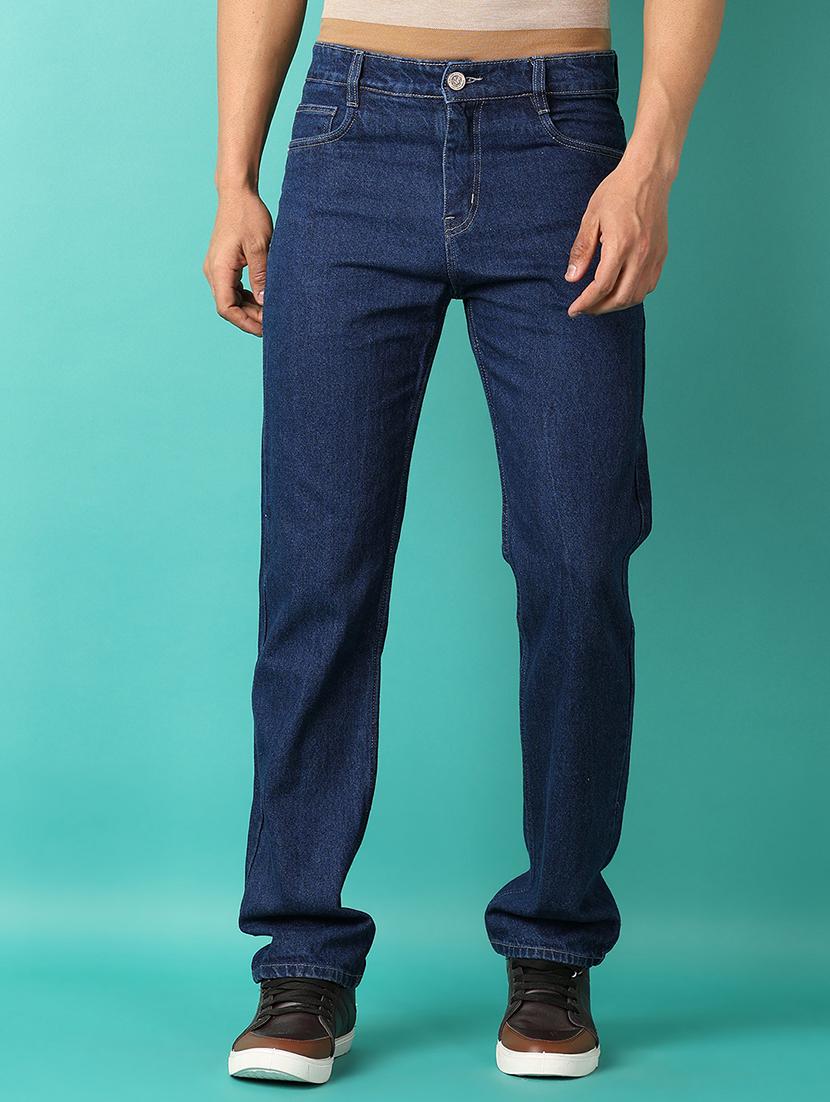 men blue plain jean - 21508423 -  Zoom Image - 0