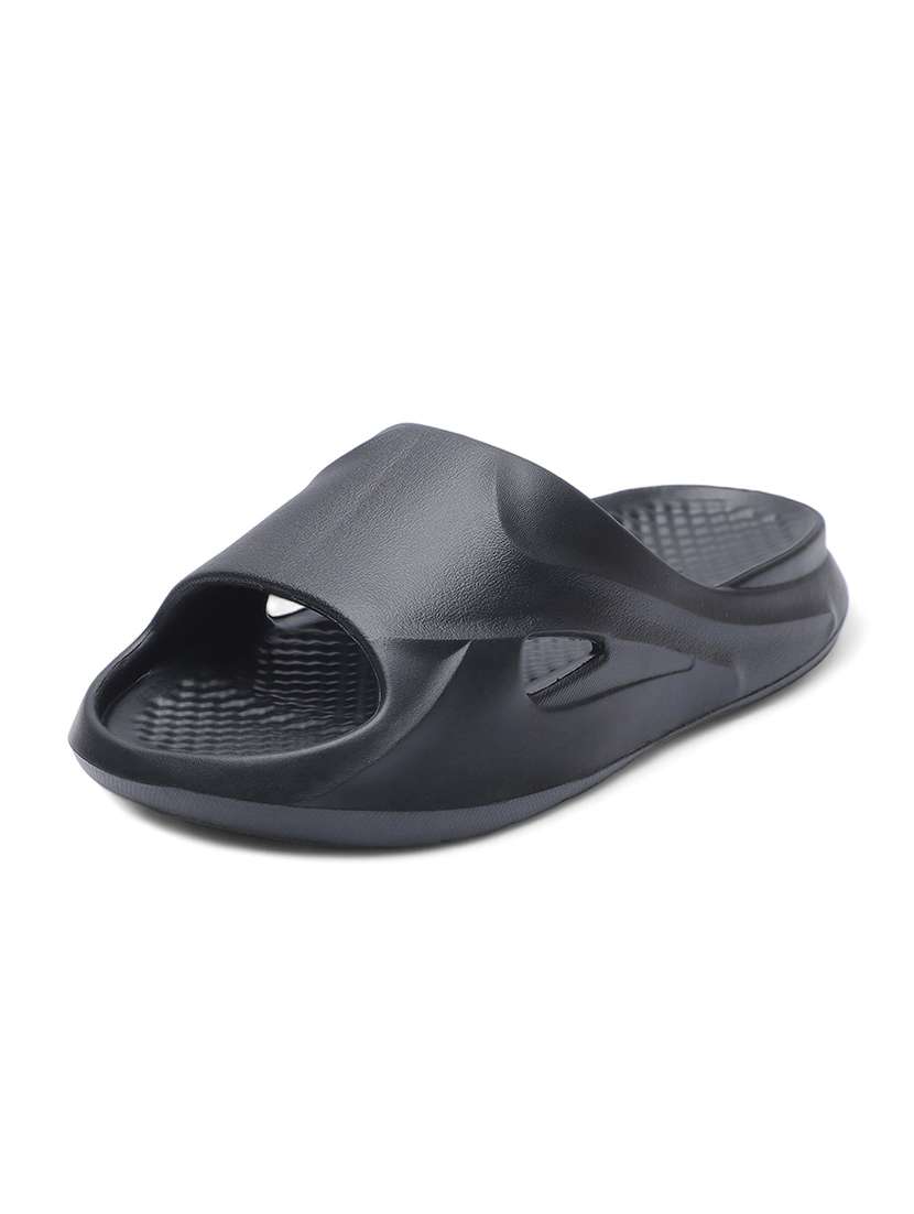 men black slip on slides - 21508819 -  Standard Image - 2