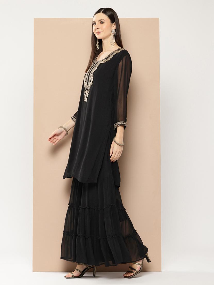 women kurta sharara set with dupatta - 21508848 - Standard Image - 2