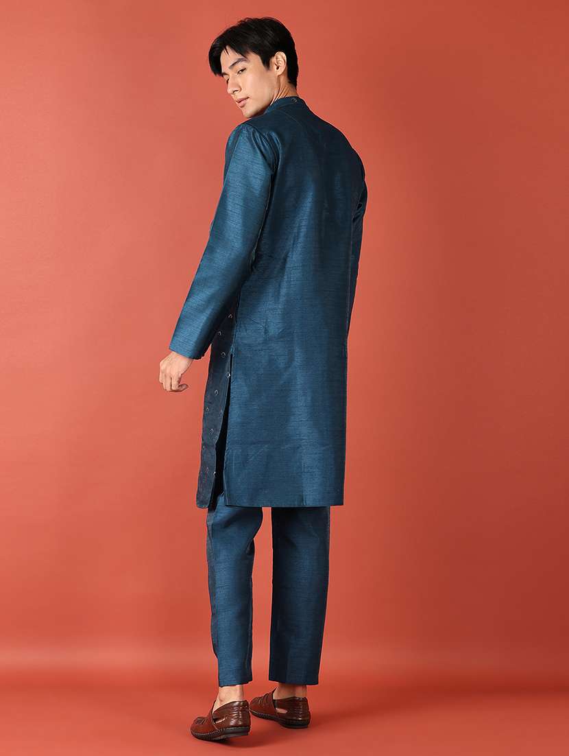 men sequin work kurta pyjama ethnic wear set - 21508979 -  Standard Image - 2