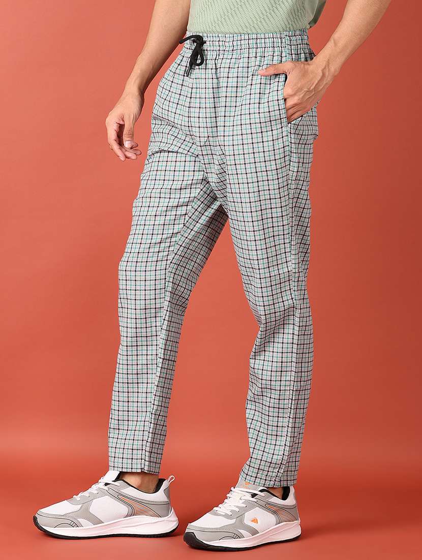 men grey checks regular fit pyjama - 21508990 -  Standard Image - 2