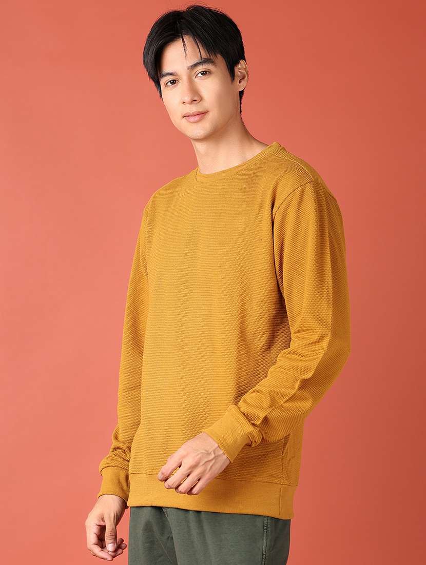 men long sleeves plain sweatshirt - 21509078 -  Standard Image - 2