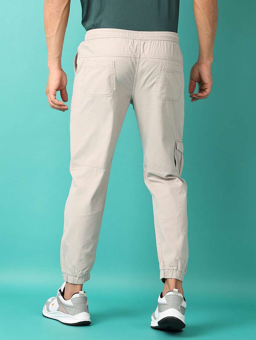 men mid-rise solid jogger - 21509102 -  Standard Image - 2