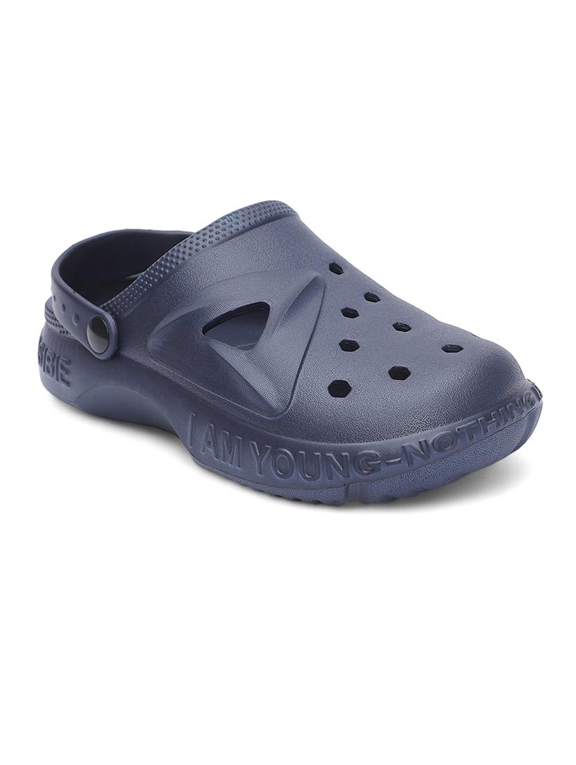 men navy slip on clog - 21509431 - Standard Image - 2