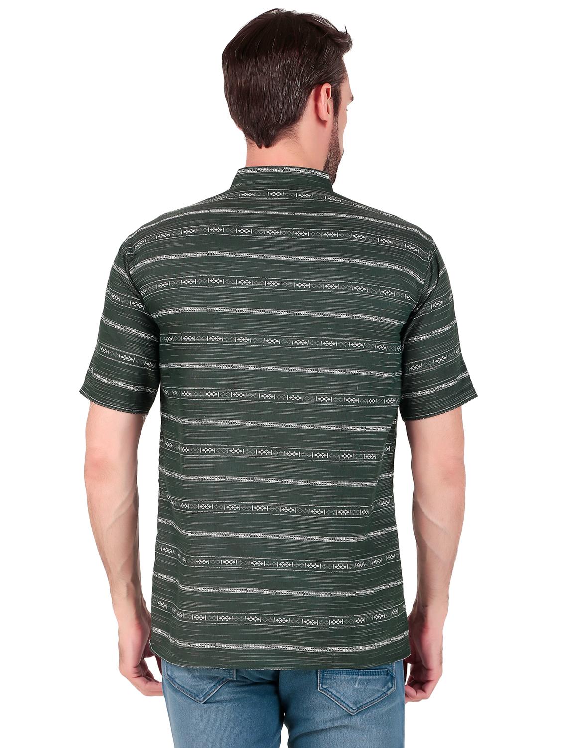 men self design short sleeves short kurta - 21509465 - Standard Image - 2