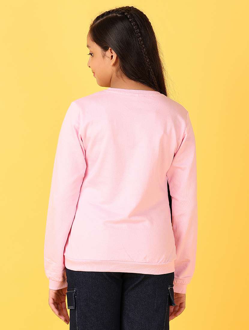 girls front print long sleeve tee - 21509470 -  Standard Image - 2