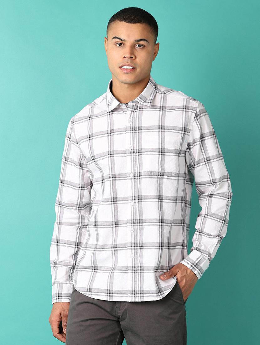 men collared checks casual shirt - 21509472 - Zoom Image - 0