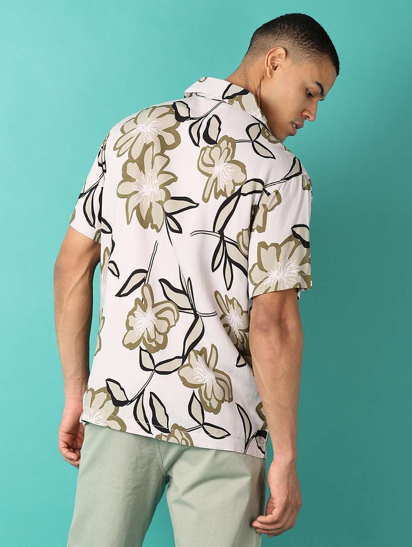 men collared printed casual shirt - 21509489 -  Standard Image - 2