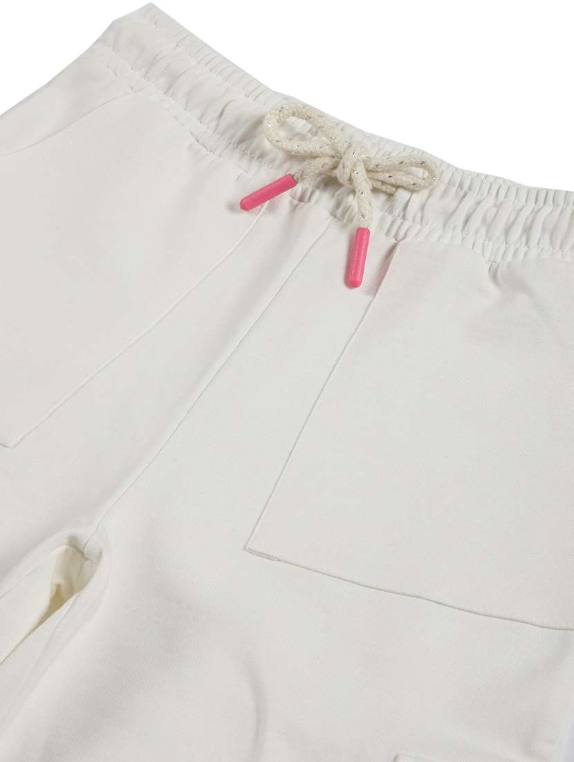 girls white solid mid rise cargo - 21509947 - Standard Image - 2