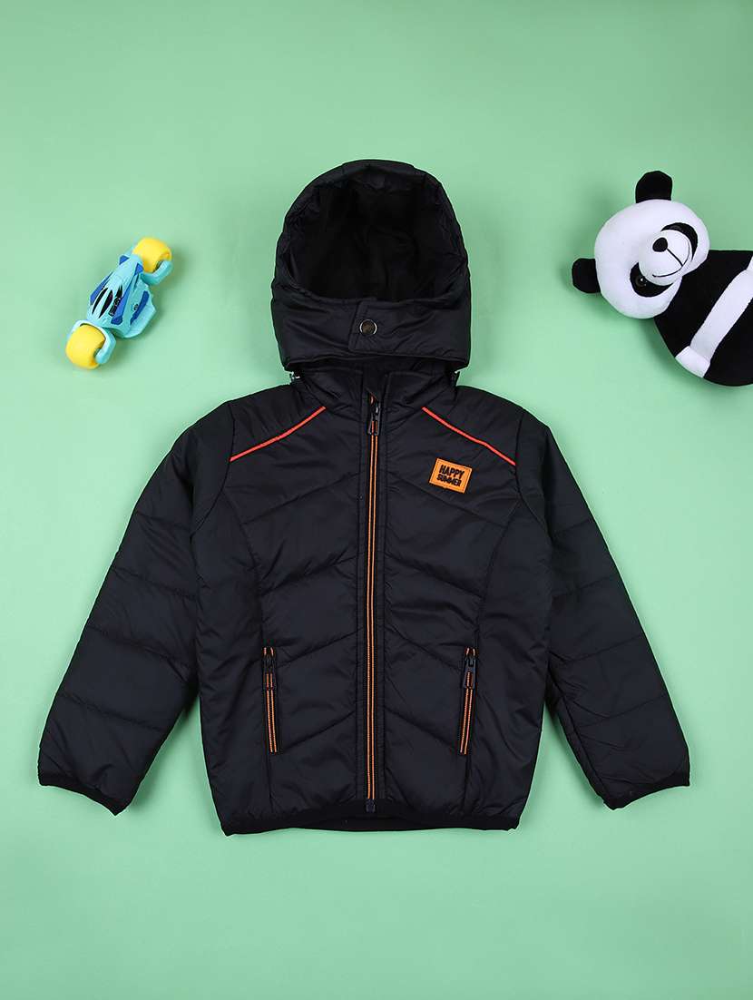 boys solid long sleeve bomber jacket