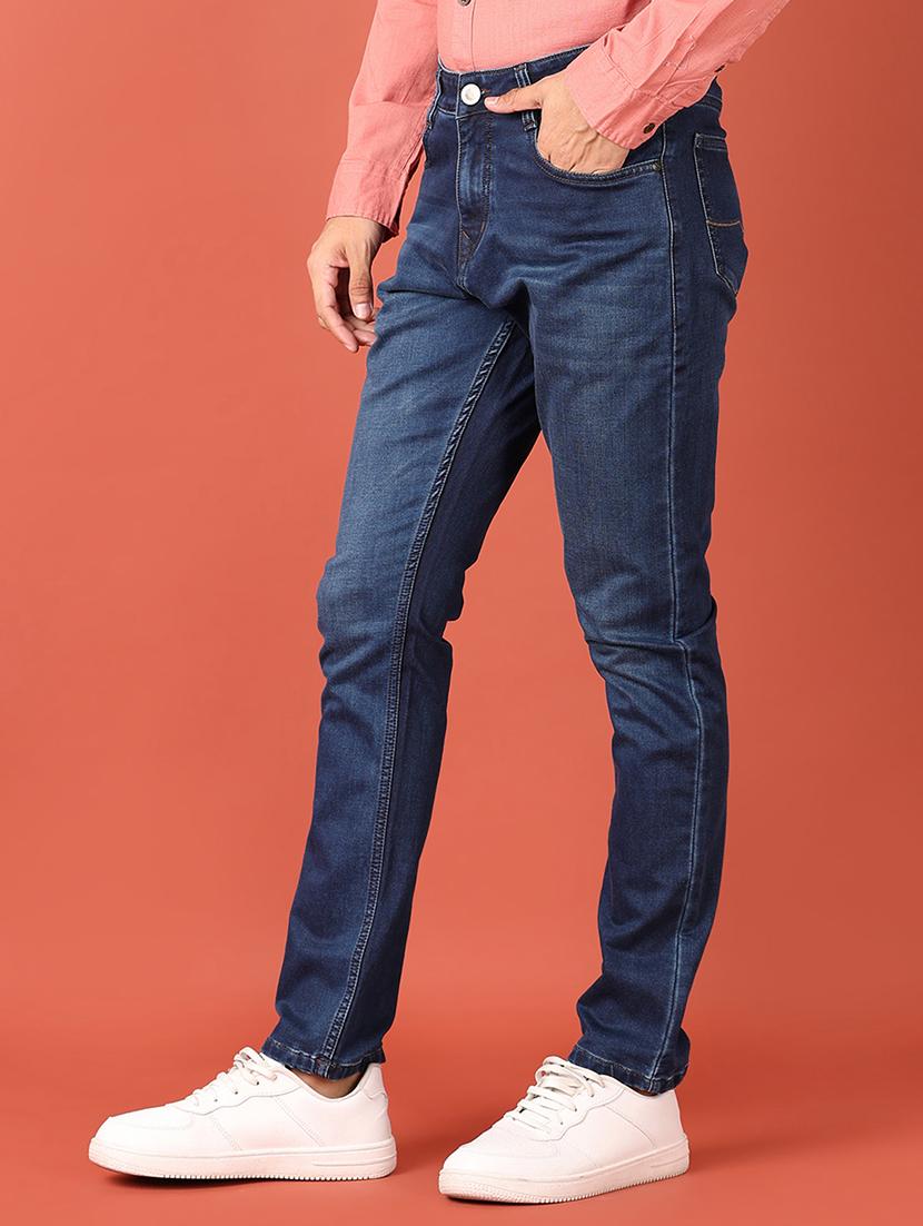 men solid mid rise slim fit jean - 21510040 - Standard Image - 2