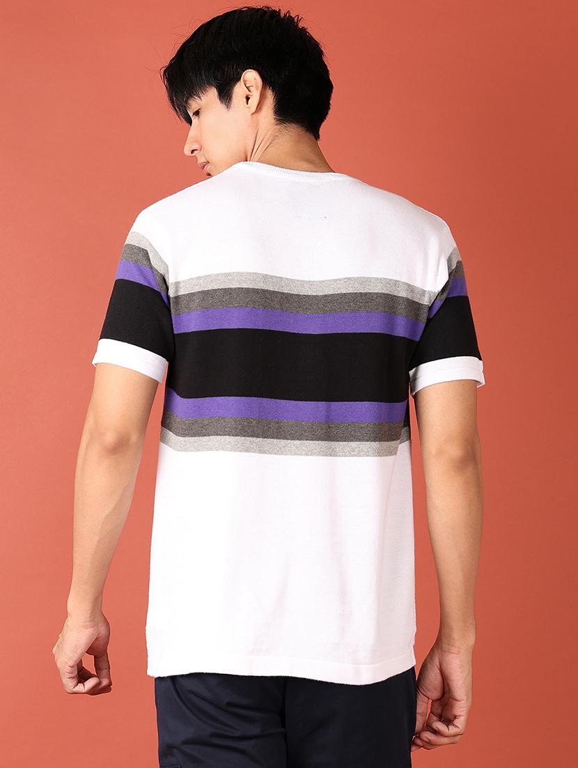 men color block short sleeve t-shirt - 21510045 - Standard Image - 2