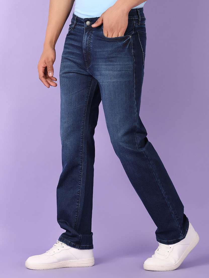 men solid mid rise relaxed fit jean - 21510131 -  Standard Image - 2