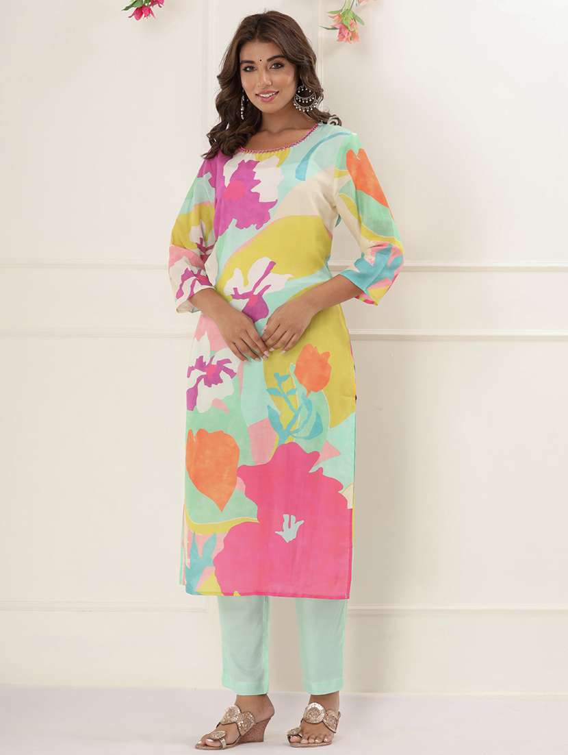 women multicolored printed co-ord set - 21510334 - Standard Image - 2