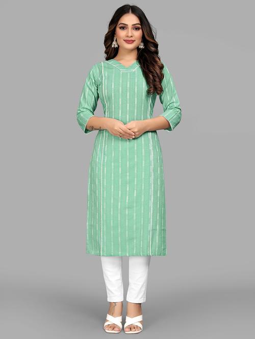 women v-neck embroidered straight kurta - 21510385 -  Standard Image - 0