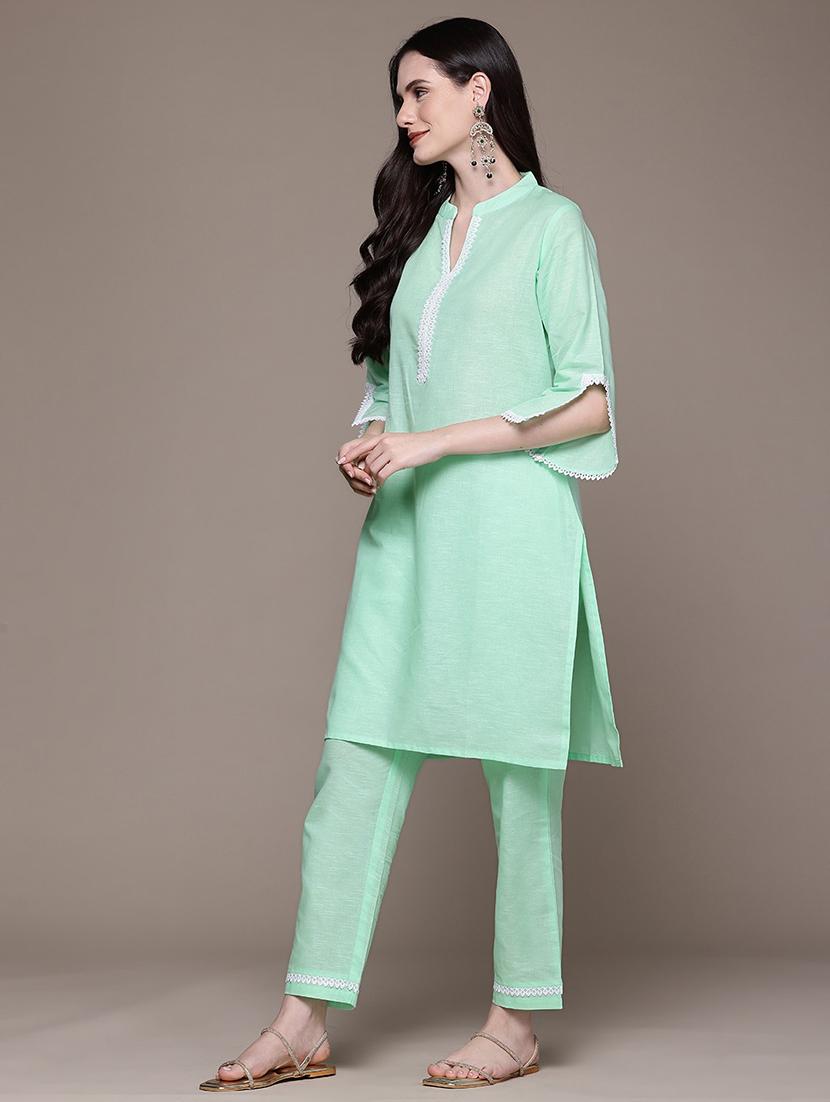 women sea green co-ord set - 21510409 - Standard Image - 2