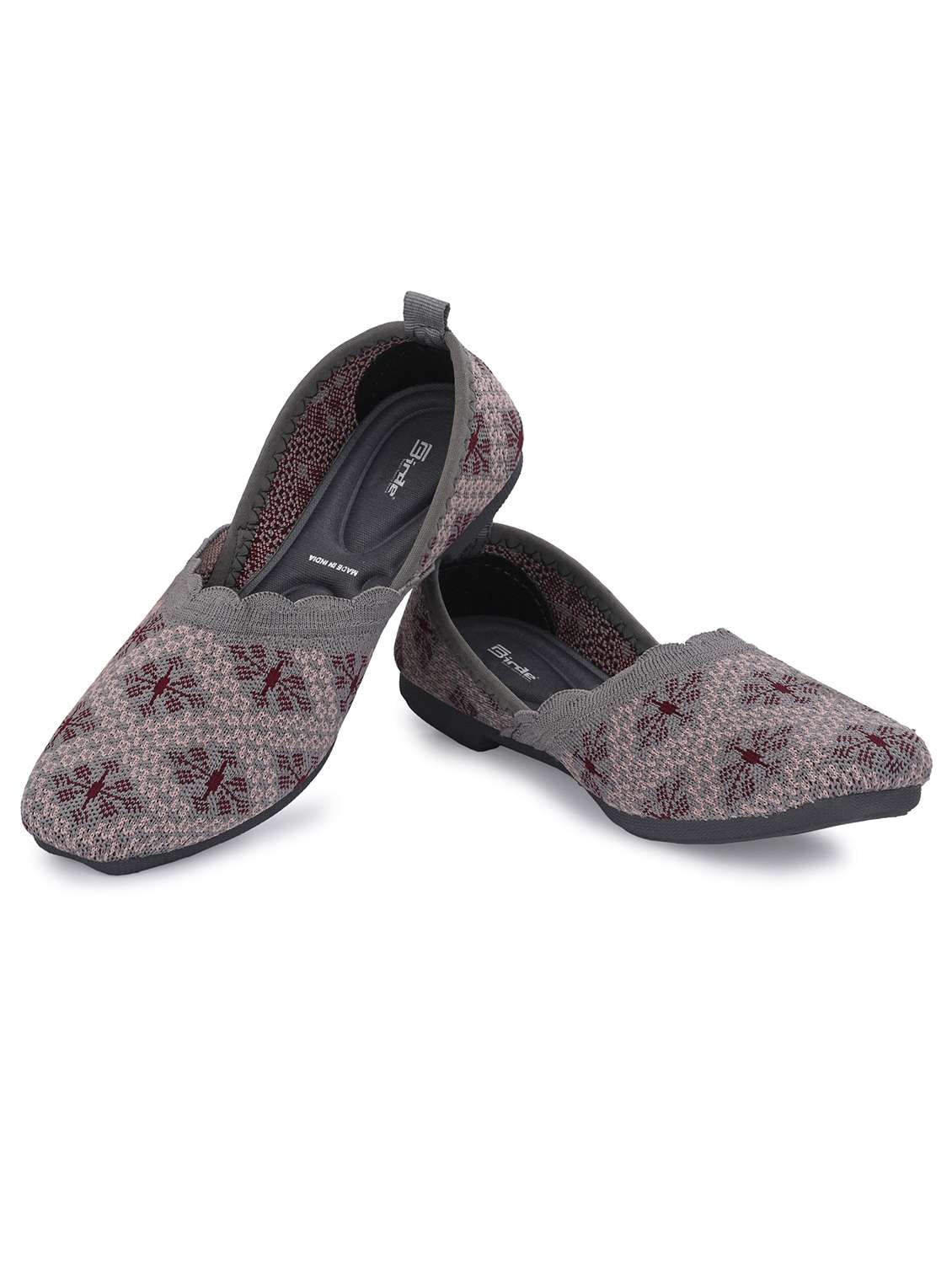 women grey slip on ballerina - 21510547 -  Standard Image - 2
