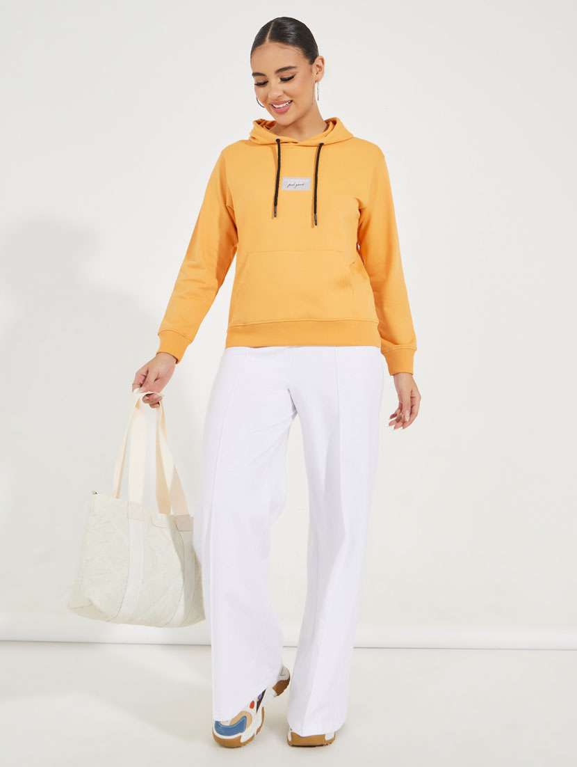 women chest print long sleeve sweatshirt - 21510638 -  Standard Image - 2