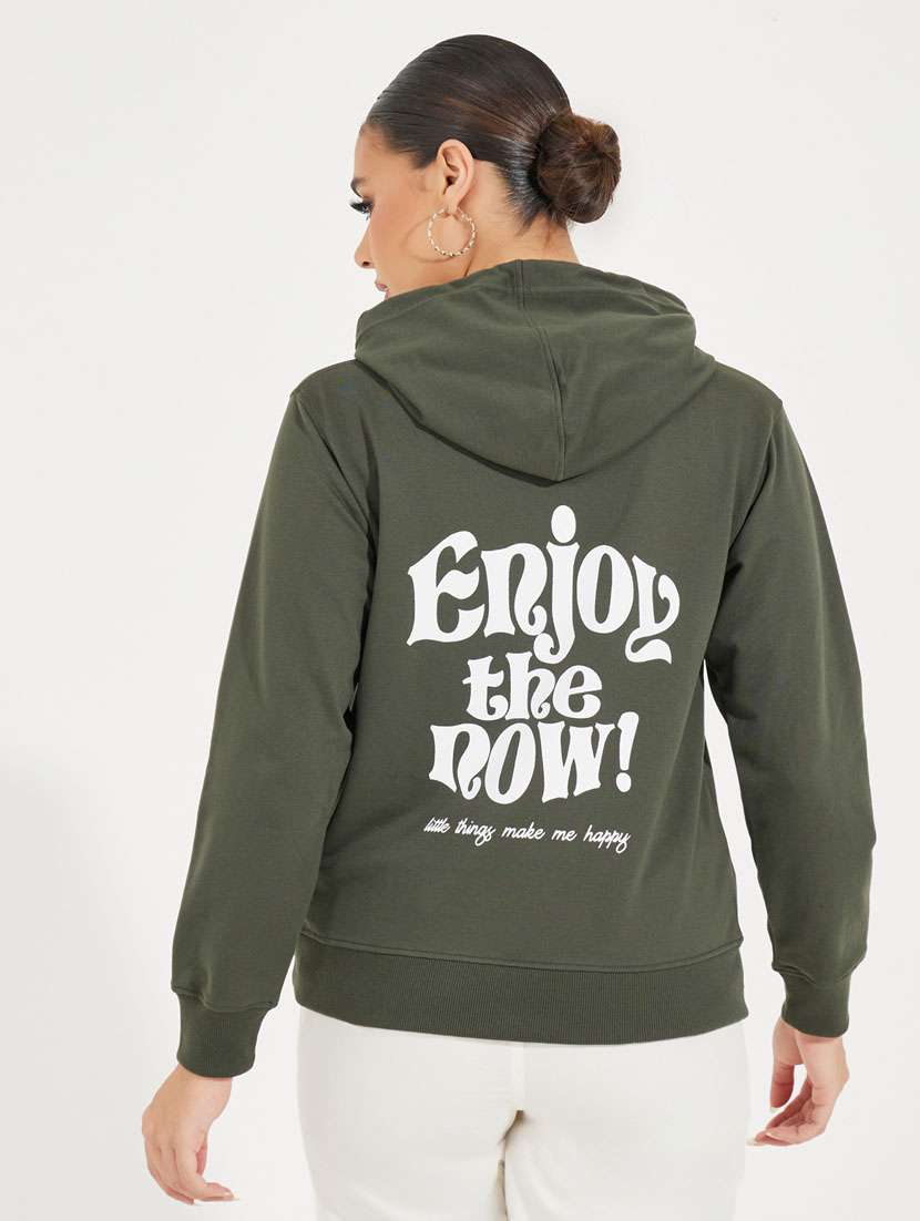women front & back print long sleeve sweatshirt - 21510640 - Standard Image - 2