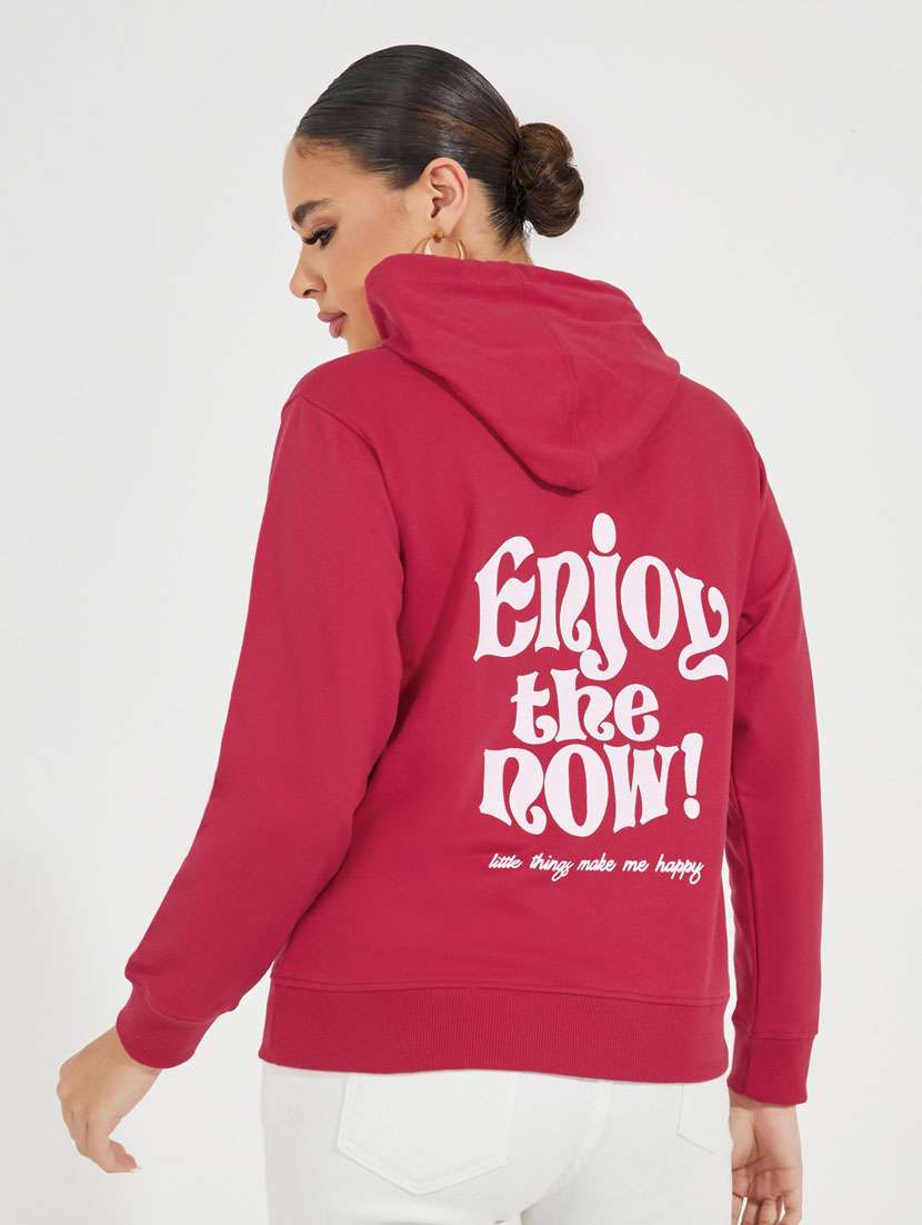women front & back print long sleeve sweatshirt - 21510641 - Standard Image - 2