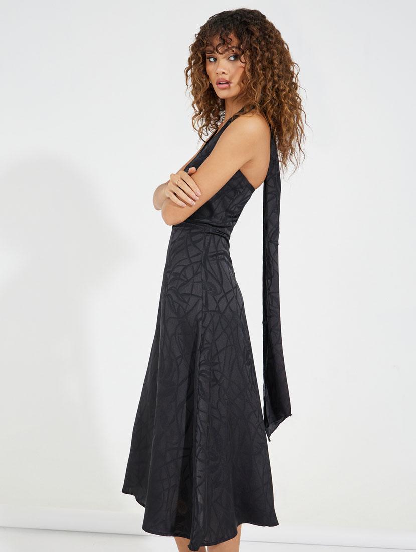 women self designed halter neck sleeveless a-line dress - 21510676 - Standard Image - 2