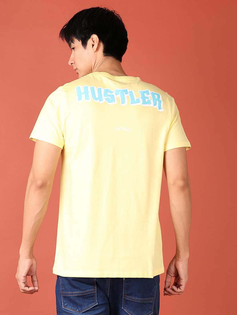 men front & back print short sleeve t-shirt - 21510803 -  Standard Image - 2