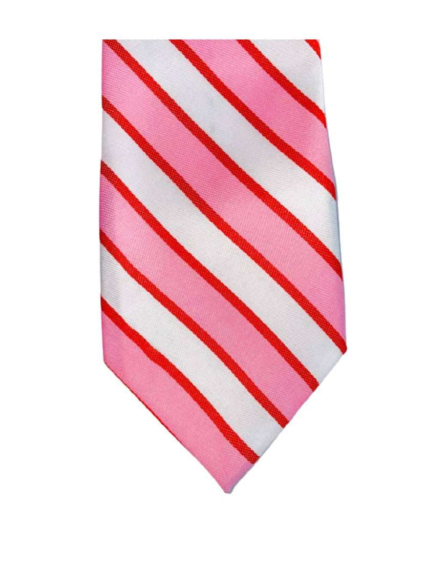 men pink stripes printed ties - 21511078 -  Standard Image - 2
