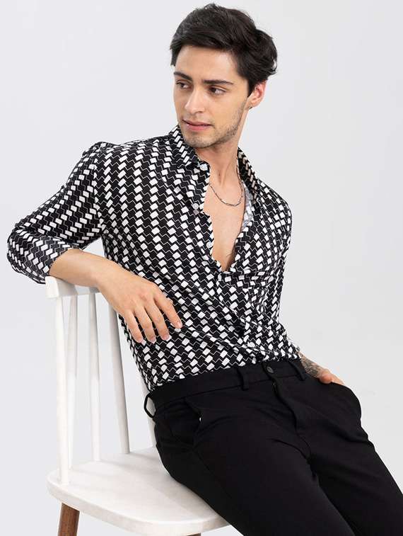 women black long sleeves casual shirts - 21511316 -  Standard Image - 2