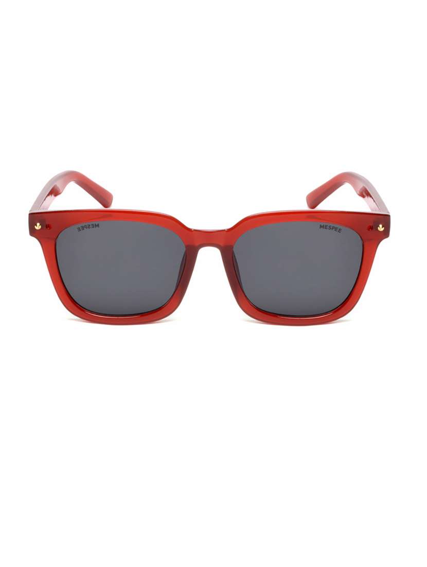 red square full plastic unisex sunglasses