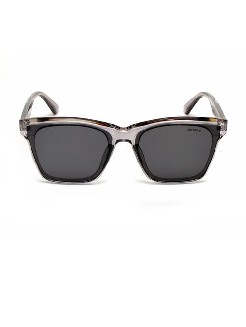 grey clear square full plastic unisex sunglasses - 21511509 -  Standard Image - 0