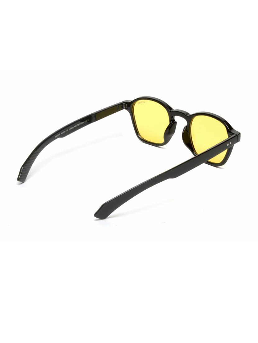 black yellow wayfarer full plastic unisex sunglasses - 21511516 - Standard Image - 2