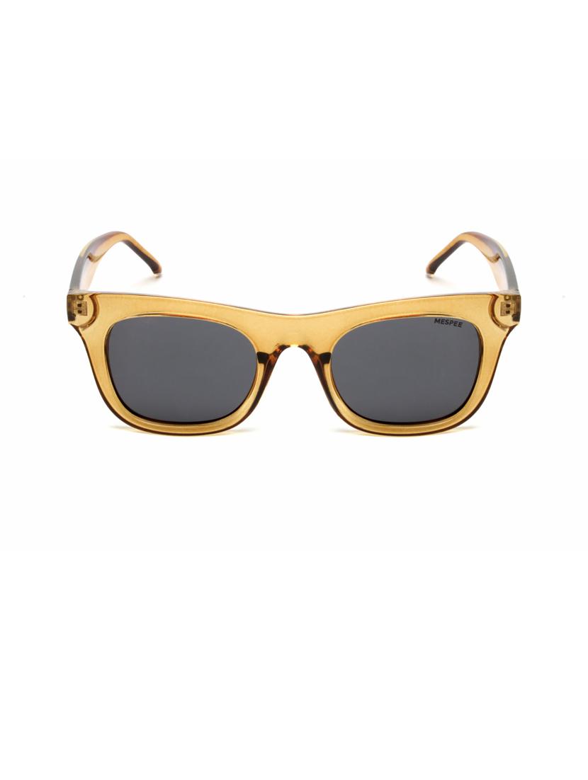 brown square full plastic unisex sunglasses - 21511527 -  Zoom Image - 0