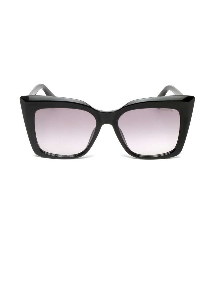 black cat eye full plastic unisex sunglasses