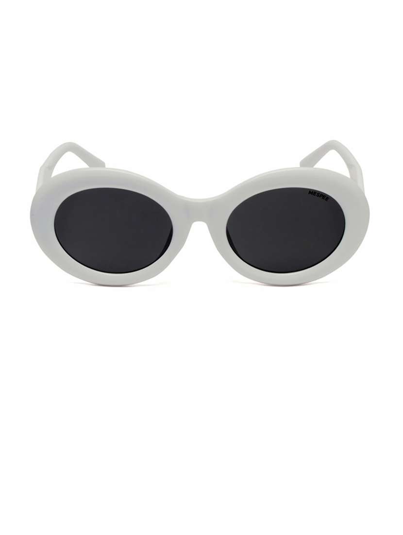 mespee eyewear |white oval full plastic |fashion essentials |branded latest & stylish sunglasses |unisex|large |zn3569-c3