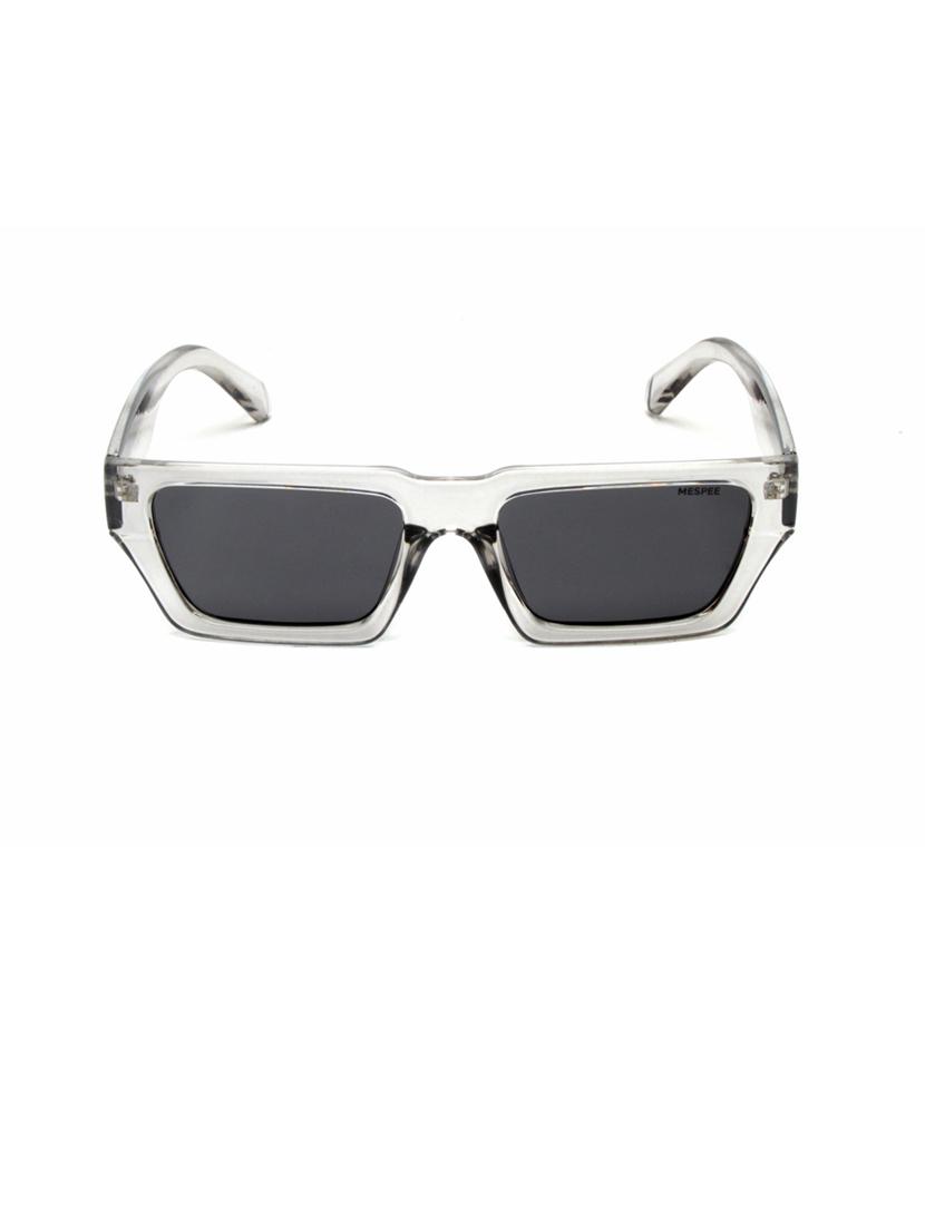 clear rectangular full plastic unisex sunglasses - 21511576 - Zoom Image - 0