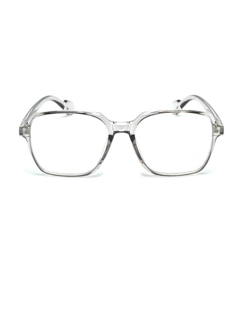 clear square full plastic unisex sunglasses - 21511605 -  Standard Image - 0