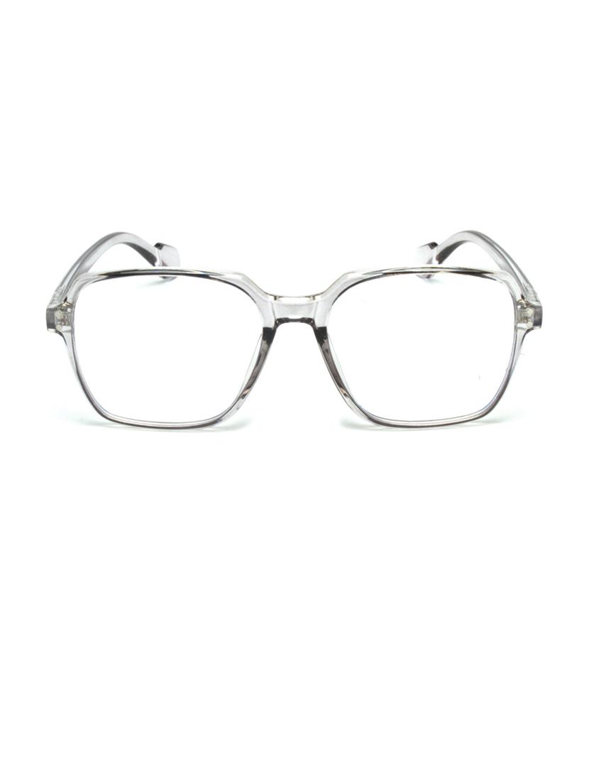 clear square full plastic unisex sunglasses - 21511605 -  Zoom Image - 0