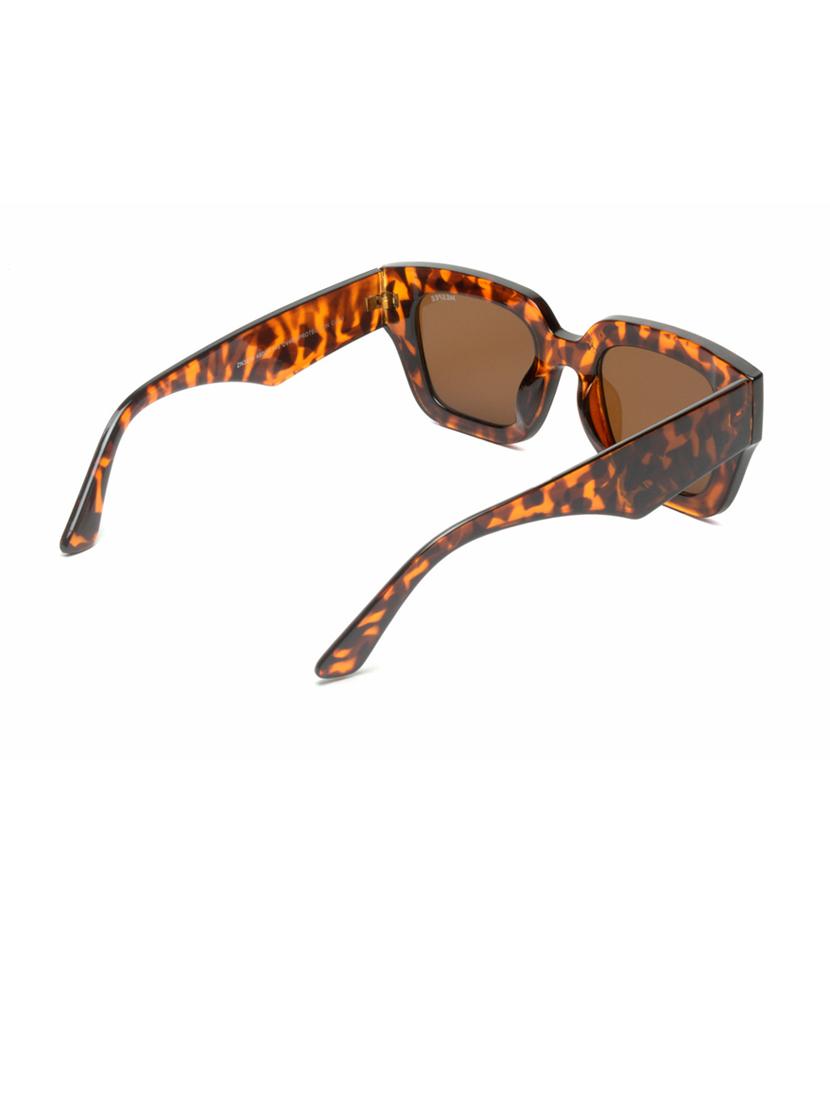 tortoise rectangular full plastic unisex sunglasses - 21511628 - Standard Image - 2