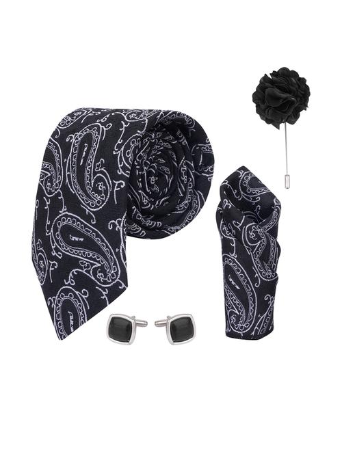 men black printed set of 5 tie - 21511733 -  Standard Image - 0