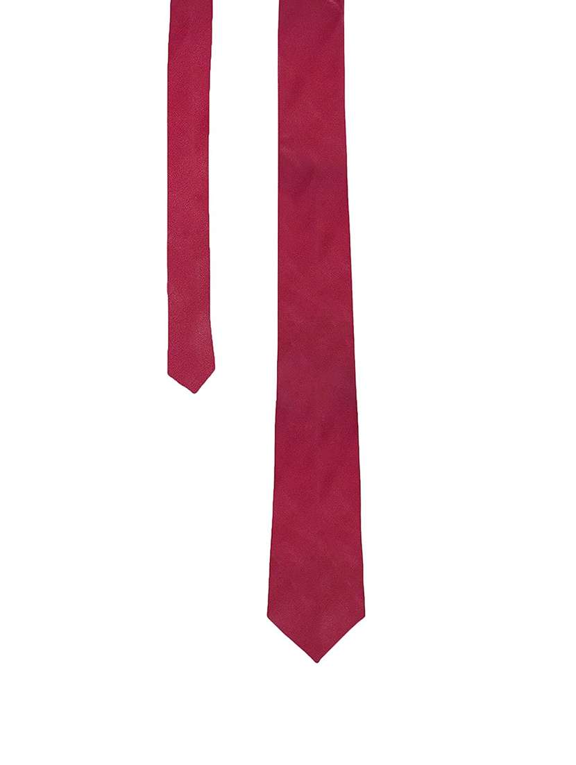 men maroon polyester tie - 21511798 - Standard Image - 2