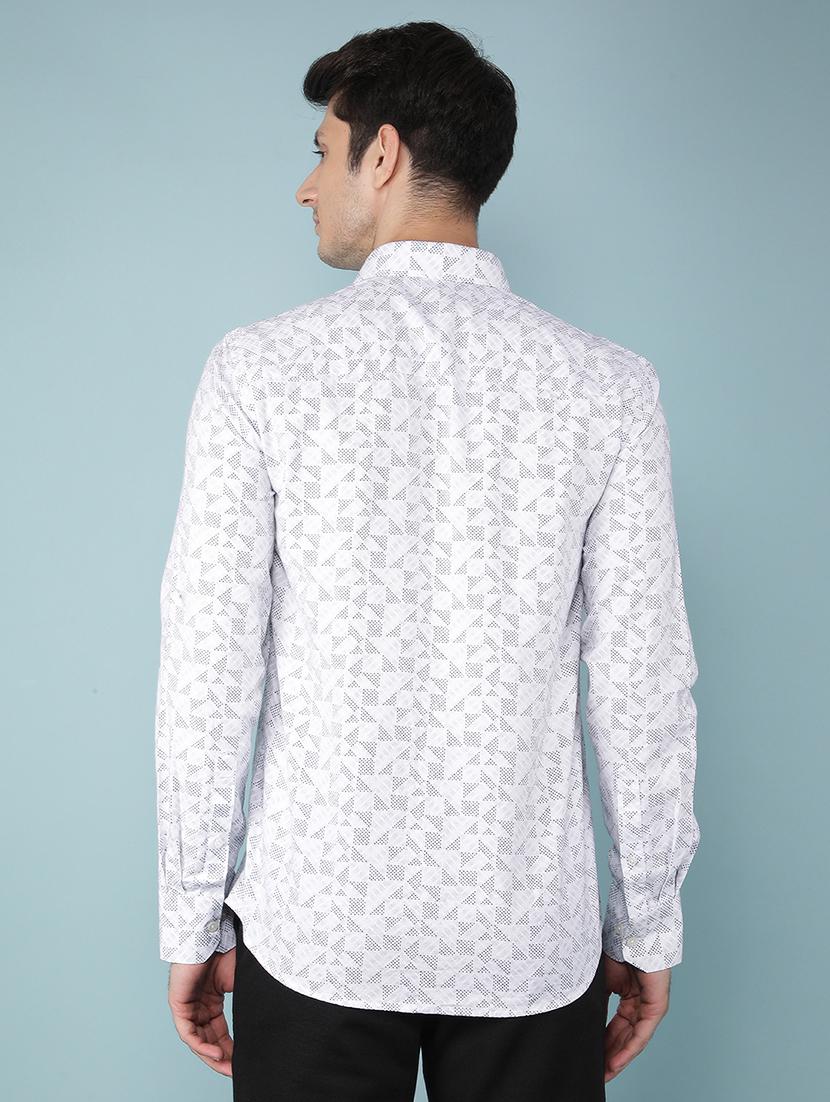 men collared printed casual shirt - 21511970 - Standard Image - 2