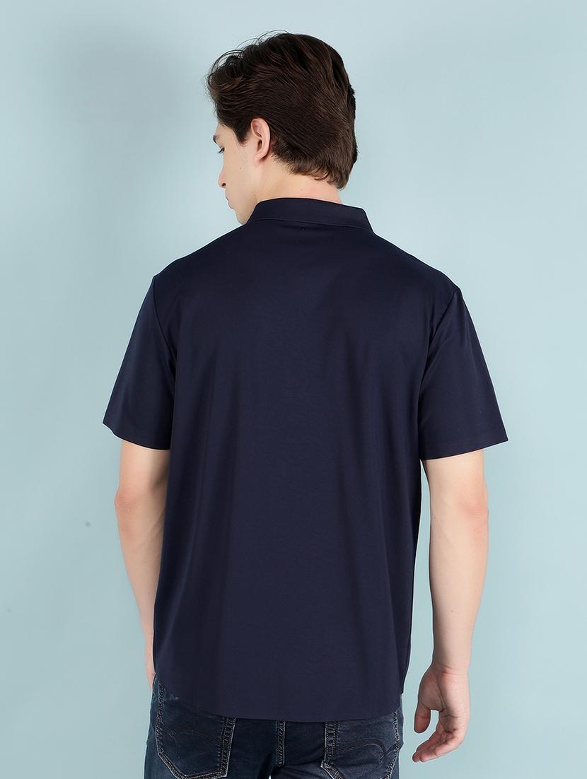 men collared solid casual shirt - 21512002 - Standard Image - 2